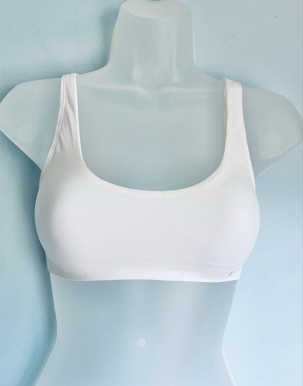 Victoria's Secret Bralette White XS Square Neck Unlined NWOT